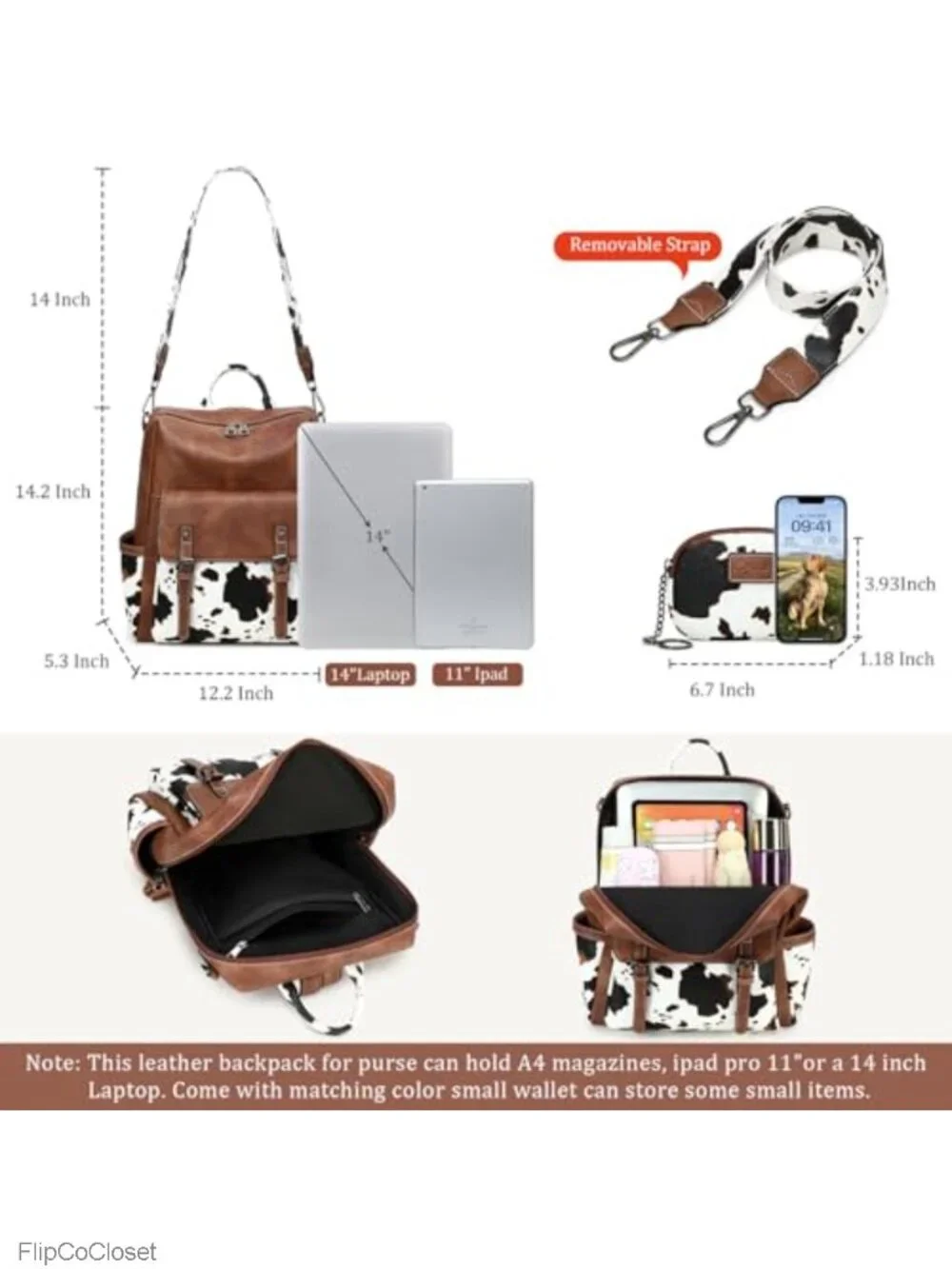 PU Leather Backpack Purse for Women Fashion Work Travel Handbags